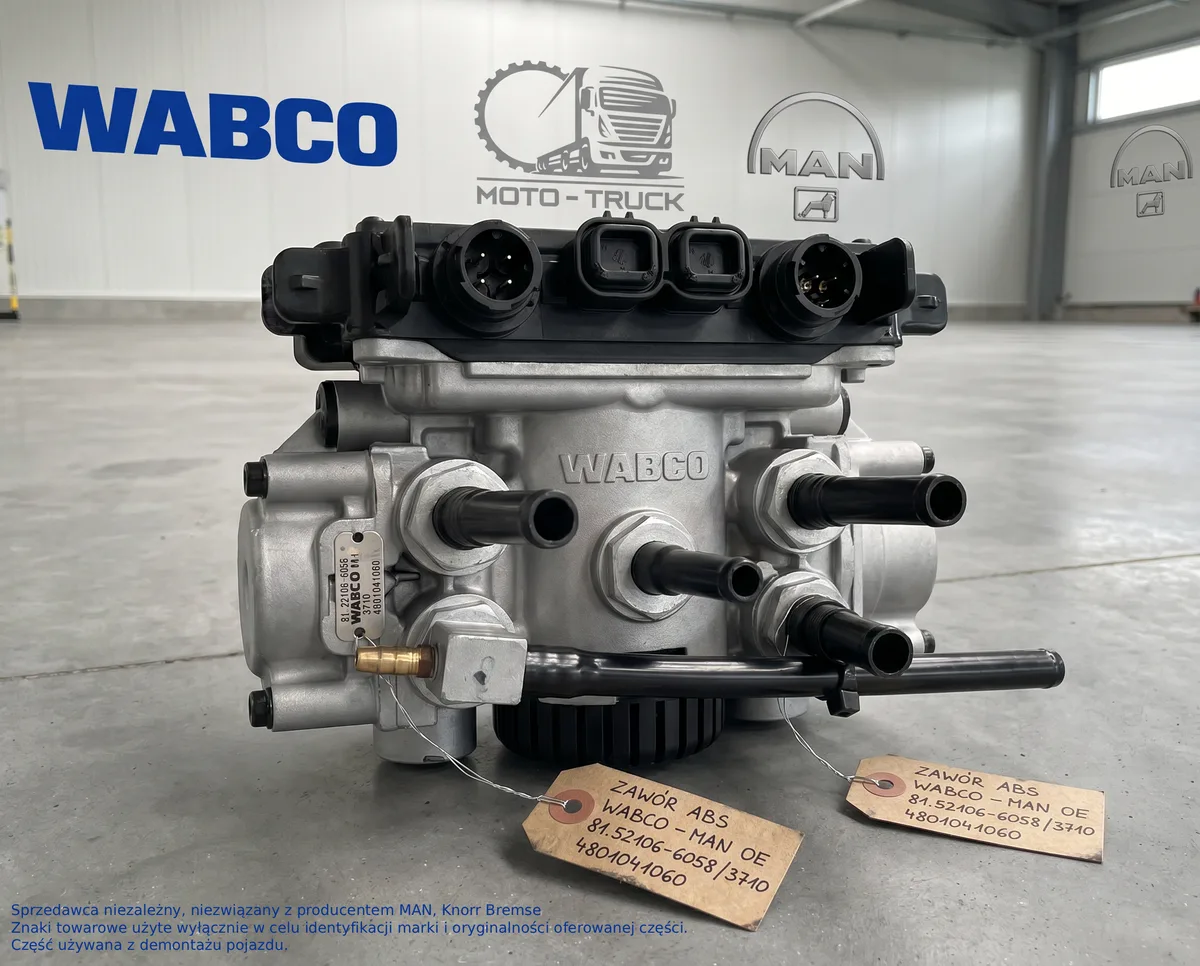 Zawór abs MAN TGL TGM wabca 81.52106-6058 3710 4801041060