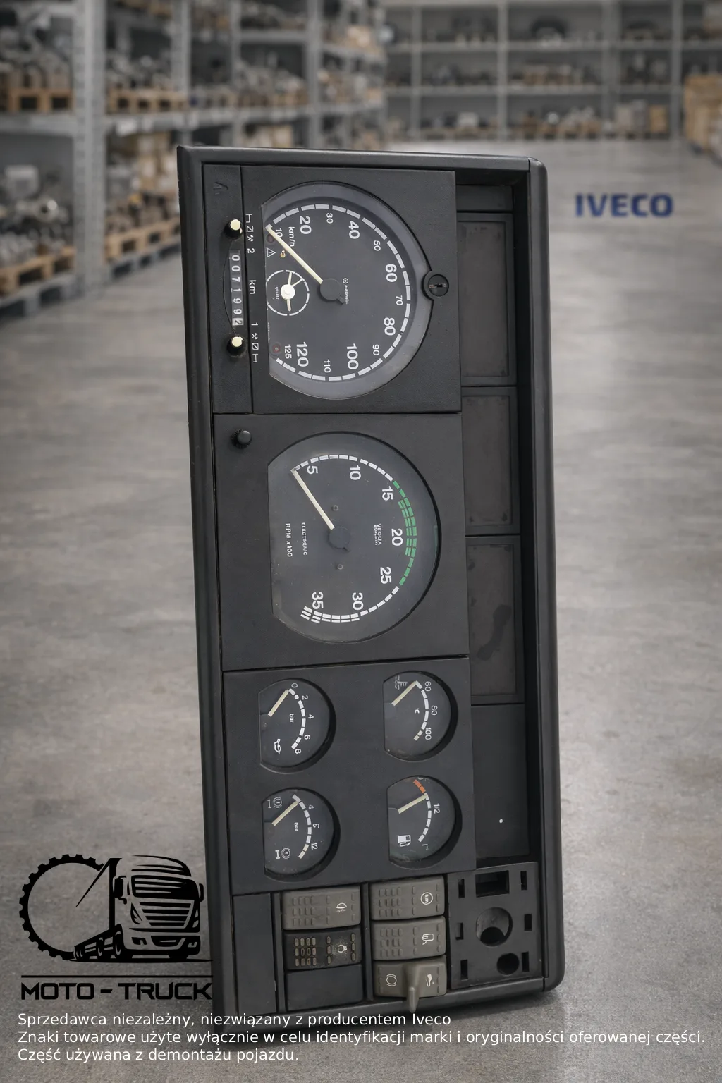 LICZNIK ZEGARY IVECO EUROCARGO EUROTECH 24V 98474416 98472688 (2)