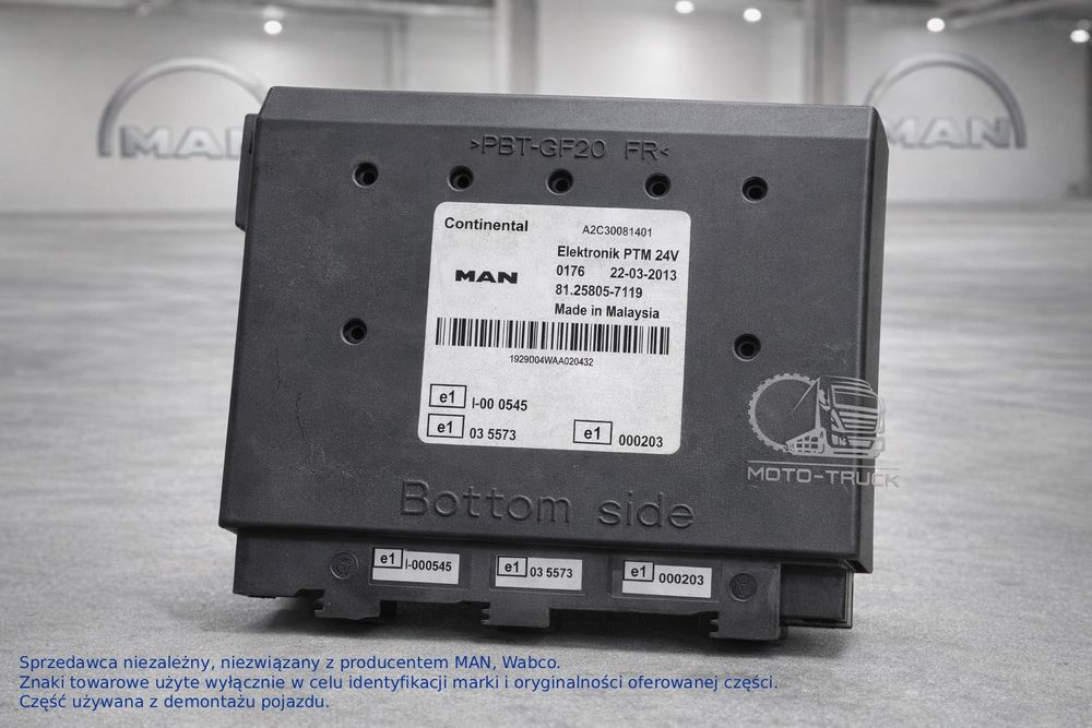 Sterownik PTM Continental 81.25805-7119 MAN TGL TGM TGA TGX TGS - obrazek 5