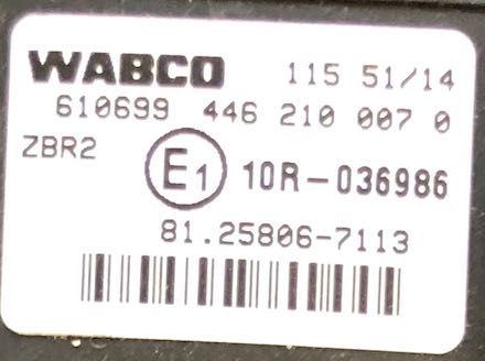 Sterownik ZBR2 WABCO 81.25806-7113 MAN TGL TGM TGA TGX EBS - obrazek 5