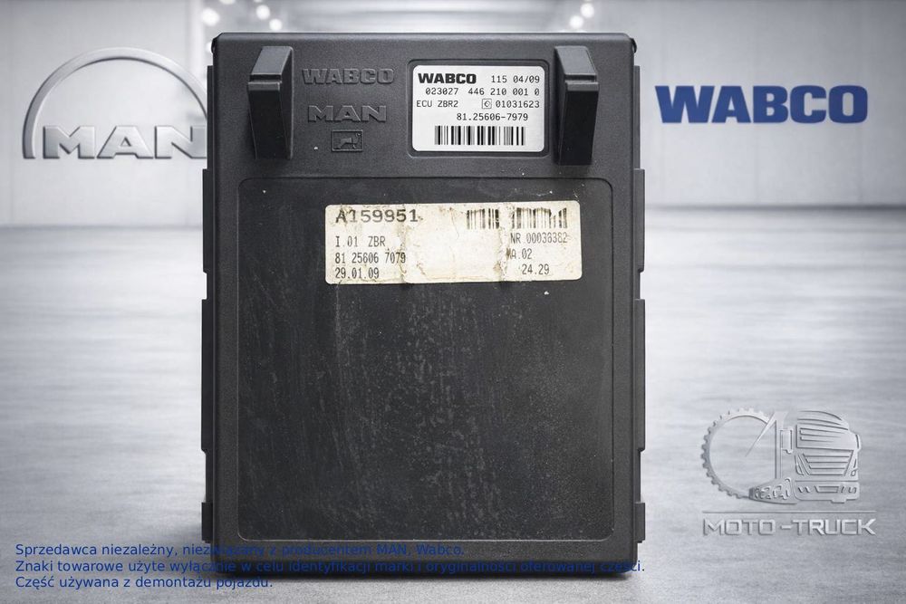 Sterownik ZBR2 WABCO 81.25806-7079 MAN TGL TGM TGA TGX EBS - obrazek 3
